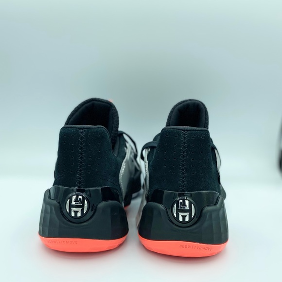 Adidas Harden Vol.4 Barbershop BLACK SILVER Sz 10 - Picture 4 of 6